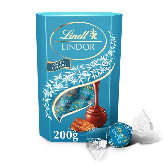 LINDOR pralinky slaný karamel 200g